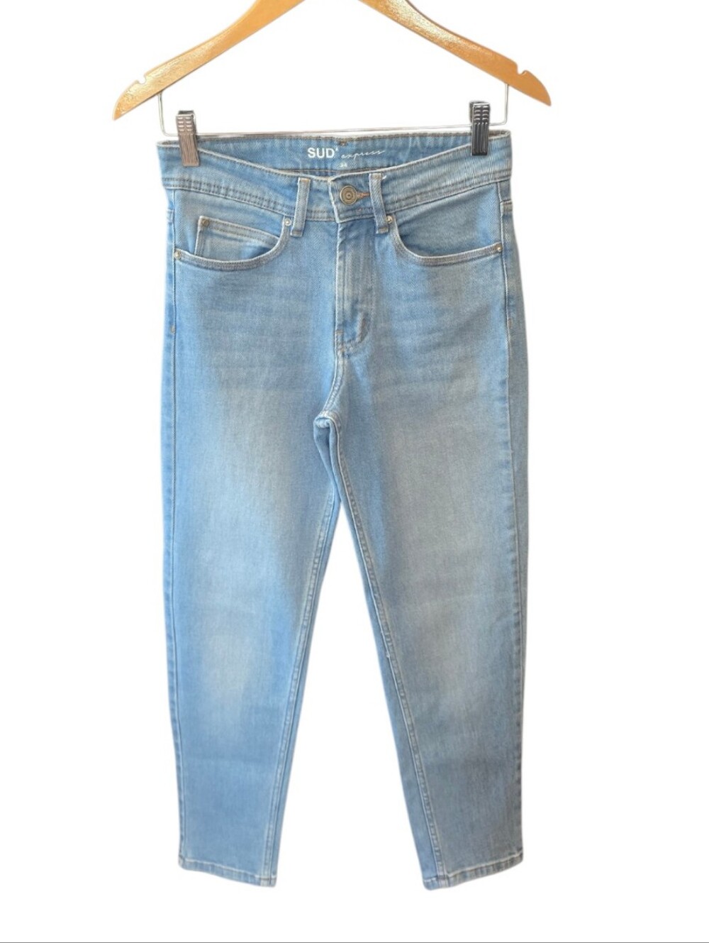 Sud Express Ben Bleach Ankle Blue Jeans 4